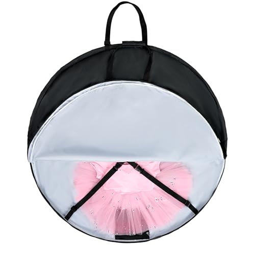 Fanwoli 40 Inch Tutu Dance Costume Garment Bag | Foldable & Waterproof | Ballet Dance Bag with Adjust Strap, Ideal Garment Duffel Bag for Dancers | Competition & Performance