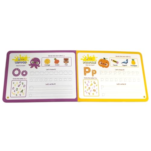Image of Kiddale Early Learning Pack - 3 Non-Sound Books for Toddlers: Alphabet Tracing, Color Peekaboo & 16 Brain-Boosting Activities