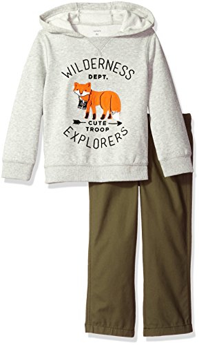 Carter's Boys' 2 Pc Playwear Sets 249g273, Heather, 4T