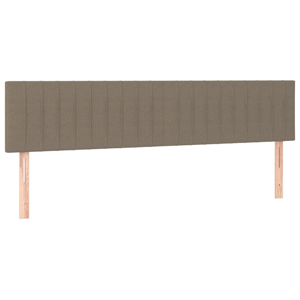 vidaXL Cabeceros Tela Gris Taupe 160x5x78/88 cm
