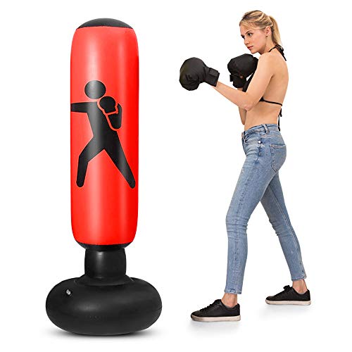 Honelife Saco inflável do boxe do PVC de 5.2ft saco de perfuração inflável do saco do alvo do encaix