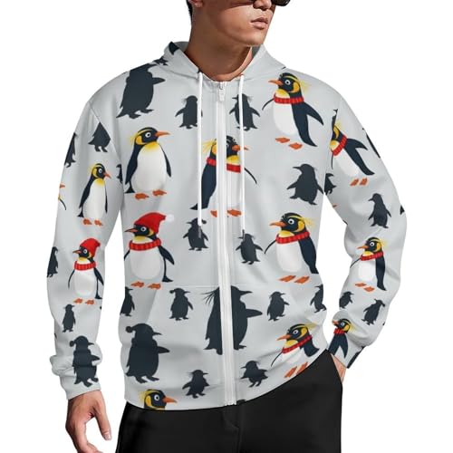 Sudadera con capucha unisex con cremallera y bolsillo miniatura 1