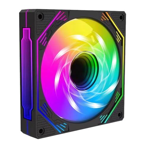 Ventilador de PC con luces ARGB y alta refrigeración para radiador líquido de ordenador