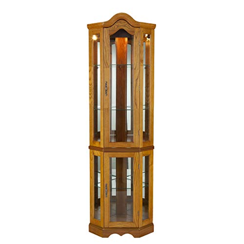 Home Decorators Collection Vitric Lighted Curio, 70" Hx21 Wx16 D,