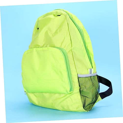 TOYANDONA Stylish Folding Backpack Outdoor Travel Bag for Men and Women Large Capacity Casual Zipper Rucksack Green for Hiking and Everyday Use3