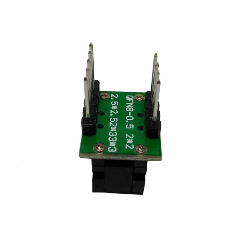Wiring Connecting Terminals - QFN8 DFN8 WSON8 Programming Socket Pogo Pin Probe Adapter Pin Pitch 0.5mm IC Body Size 2x2mm Clamshell Test Socket Programmer