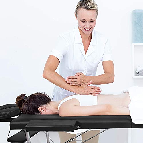 Massageliege, klappbar, 3 Abschnitte, professionelle Massageliege mit Rahmen aus Eisen, höhenverstellbar, Massagetisch für die Massage Spa Tattoo Gesichtspflege - Image 4