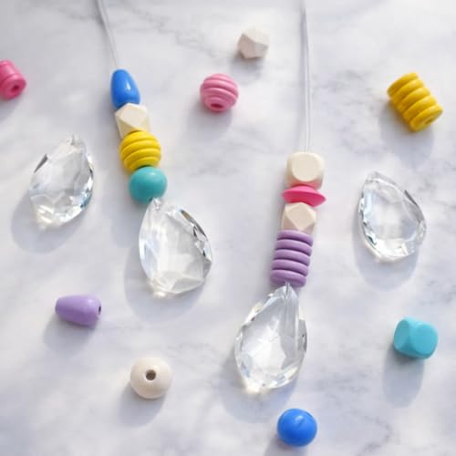 10x DIY Bastelset Sonnenfänger Lichtfänger Fensterdeko Bunt 2
