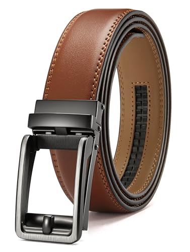 Image of CHAOREN Click Belts for Men - Mens Ratchet Belt 1 3 /8 inch for Dress Pants - Perfect Companion to Men's Oxfords