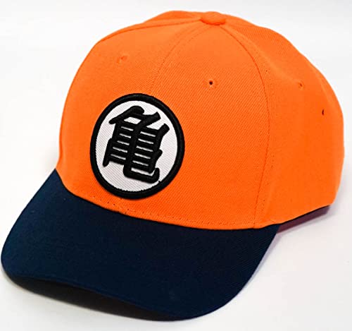 帽子 ベジータ ピッコロ 亀 孫悟飯 孫悟空 鍔青 亀仙人 亀仙流 黒橙 キャップ ぼうし 野球のサムネイル