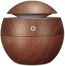 BRITSPEAR 130ML Portable Size Wooden Home Office Aroma Essential Oil Diffuser USB Mist Humidifier with Wood Grain Desig Woodenn for Baby Skin Office Room Spa Wooden