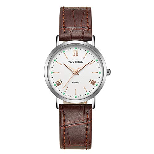 Orologio Unisex Ziyan Al Quarzo | Cassa Tonda In Acciaio E Cinturino In Pelle | Versione Uomo (34mm) E Donna (30mm) | Analogico Classico