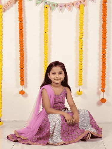 Image of Nautinati Girls Lehenga Choli Set