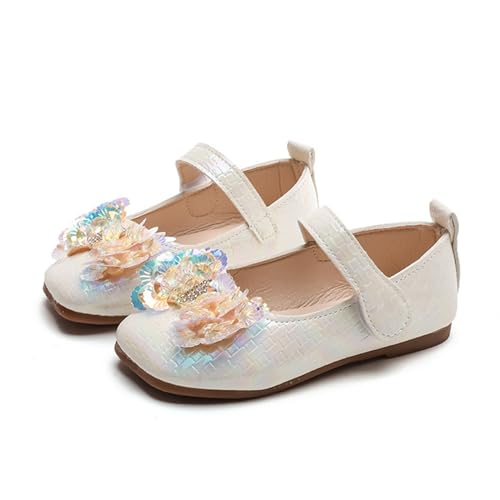 IWIHMIV Toddler Girls Dress Shoes Lightweight Ballet Mary Jane Comfortable Non Slip Flat Bottom Princess Shoes2