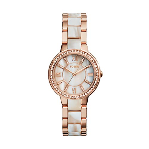 image for Fossil Women's Virginia Quartz Stainless Steel Dress Quartz Watch and 