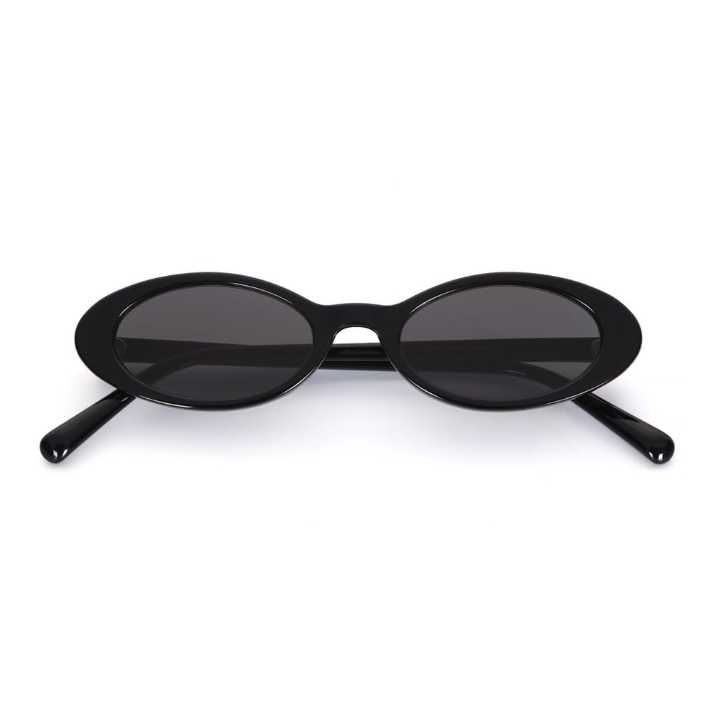 Okulary przeciwsłoneczne retro wysokiej jakości z octanu, małe, owalne, unisex, modne w stylu retro, z metalowymi zawiasami i UV400