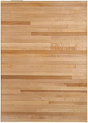 CONSDAN Butcher Block Counter Top, USA Grown Hard Maple Solid Hardwood Countertop, Washer/Laundry Countertop, Table Top, Polished, Prefinished with Food-safe Oil, 1.5" Thickness, 24" L x 25" W