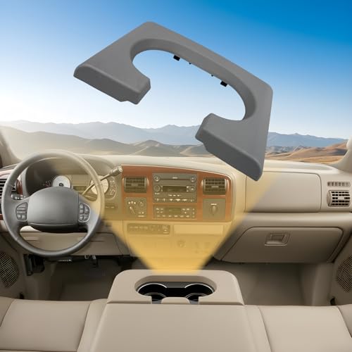 Portavasos consola central gris compatible con F-150 04-14 miniatura 5