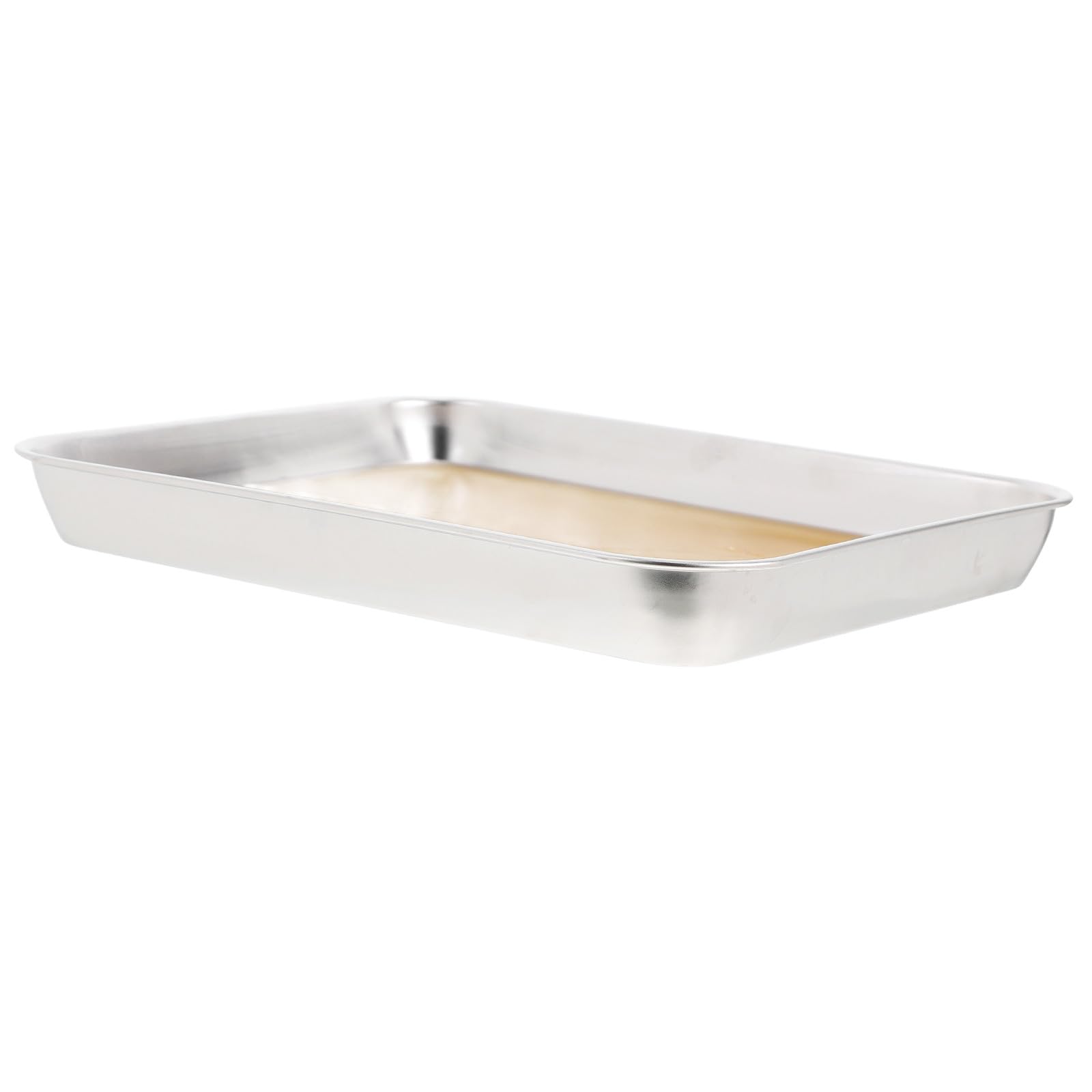 Hemobllo Vassoio per Dissezione in Acciaio Inossidabile 26x20x3 Cm con Rivestimento in Cera per Laboratorio di Biologia, Vassoio Metallico da Laboratorio per Scuole Medie e Superiori,