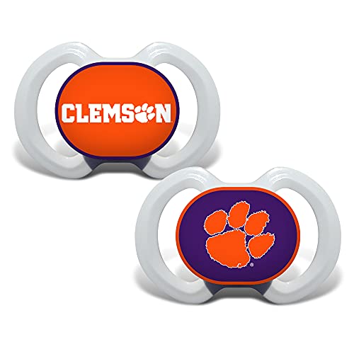Image of Baby Fanatic Pacifier 2-Pack - NCAA Clemson Tigers - Officially Licensed League Gear
