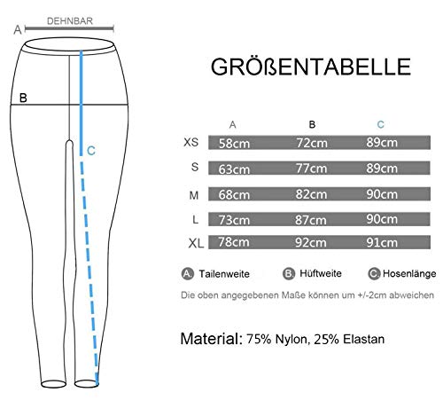 Persit - Leggings sportivi da donna, con fori