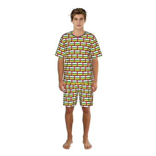 Pyjama homme drapeau Afrique centrale une idée cadeau originale pour anniversaire