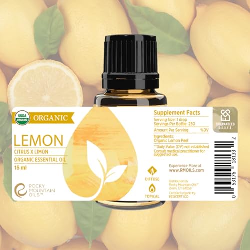 Aceite esencial orgánico de limón 15ml miniatura 2