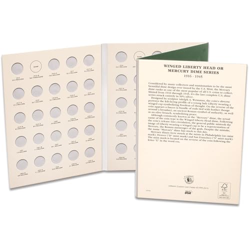 Carpeta para Monedas Mercury Dime 1916-1945 miniatura 4