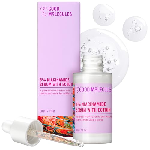 Good Molecules 5% Niacinamide Serum with Ectoin - Ultra Hydrating Serum to Target Enlarged Pores and...