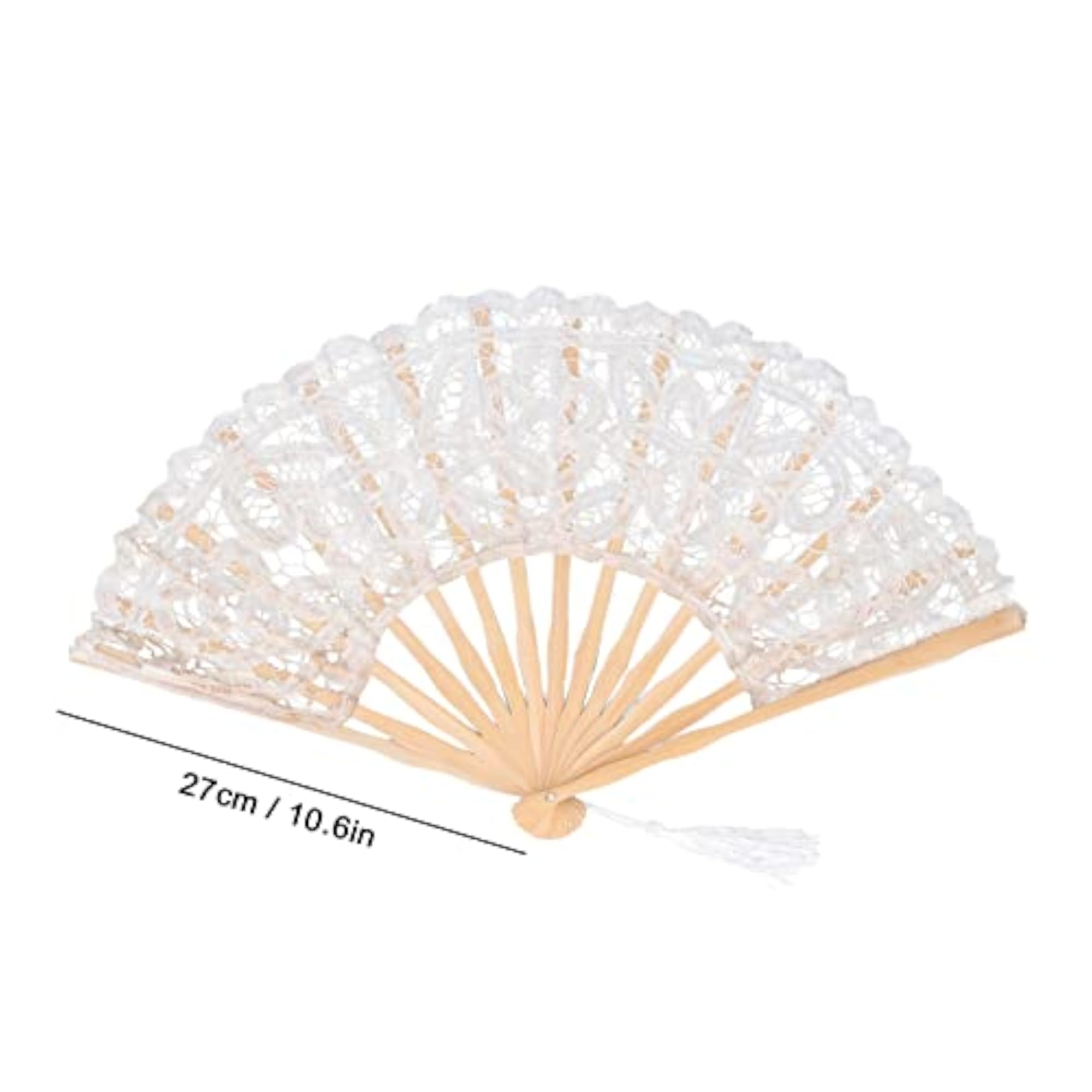Exquisite Workmanship Lightweight Bamboo Fan with Tassel