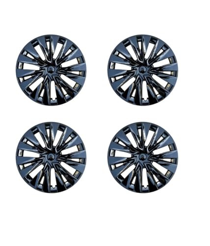 4 Tapacubos De 19 Pulgadas para Tesla para Modelo para Y 2020-2024, Repuesto para Llanta Completa, Accesorios, 4 Unidades(Bright Black)