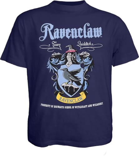 Harry Potter - Ravenclaw Crest - Camiseta vaquera, azul, S