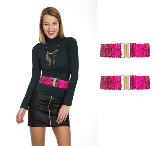 Cotim Coyin Sequins Belts for Women, Glitter Rhinestone Skinny Belts Sparkly Bling Belt for Dress Jeans Pants2