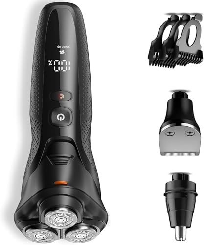 Electric Razor for Men, rategist Rechargeable Electric Shaver, Waterproof Wet