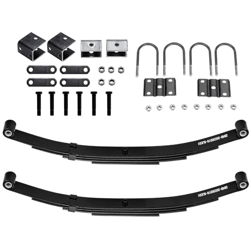 AEagle 4 Leaf 1750lb Capacity Double Eye Spring for 3500lb Trailer Axle, 25-1/4