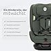 Lorelli Mitwachsender Kindersitz [Ohne Isofix] i-Size 40-150cm, Baby Autositz Voyager, Gruppe 0+/1/2/3, Autokindersitz ab Geburt bis 12 Jahre, 0-36 kg, Auto Babysitz ab Geburt, 5-Punkt-Gurt, Grün