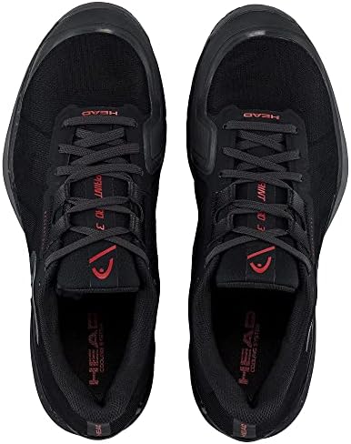 HEAD Men's Sprint Pro Sneaker, Black/Red, 9 | Image 2