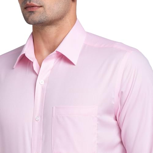 Image of Park Avenue Men's Regular Fit Pure Cotton Structure Pattern Ainsley Collar Full Sleeve Formal Shirt