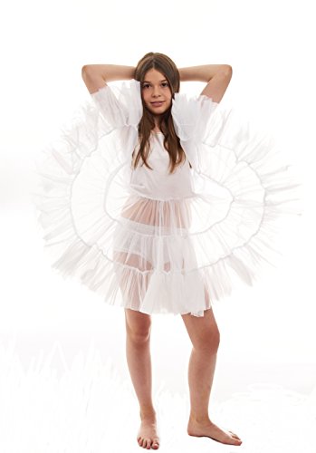 Miss Model Candyland Petticoat Dress for Girls - Underdress and Kids White Full Slip Poodle Skirt Perfect for Formal Dress3