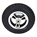 ciciglow Wheelchair Tire PU Alloy Steel Hub 7in Anti Skid Wheel, Suitable for Carts, Easy Installation