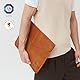 Berliner Bags Vintage Laptoptasche aus Leder, 15,6 Zoll Notebook Schutzhülle Computer Sleeve - Braun