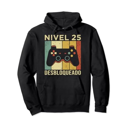 Gaming Videojugador Mando Cumpleaño 25 Aniversario Gaming Sudadera con Capucha