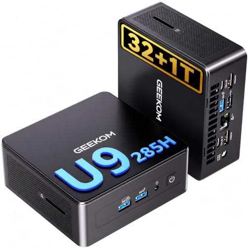 GEEKOM Mini PC IT15, Intel Core Ultra 9 285H, 32GB DDR5 & 1TB SSD