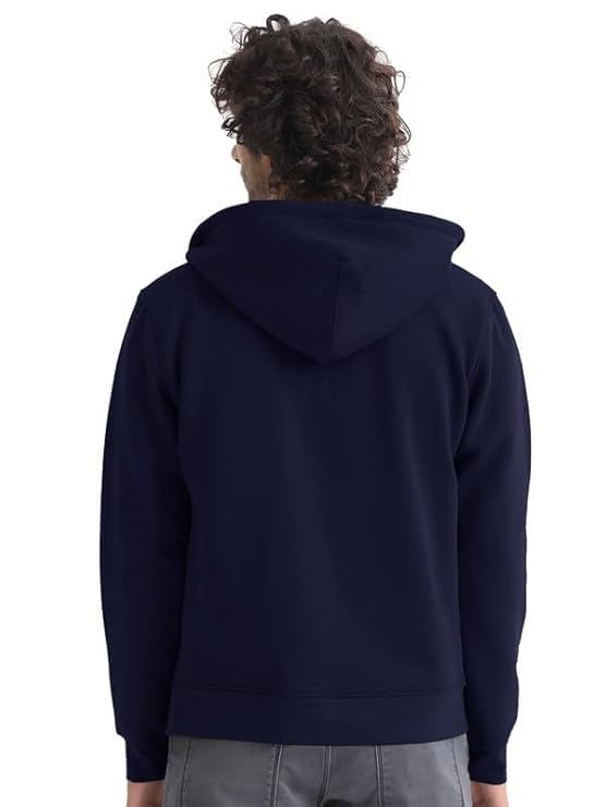 Image of DROBE Plain Chain Hooded Zipper Hoodie for Unisex