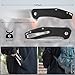 FLISSA Pocket Knife, Folding Tactical Knife with G10 Handle, D2 Blade, Liner Lock, Pocket Clip, EDC Knife for Hiking, Camping, Survival, Indoor and Outdoor Activities(Black)