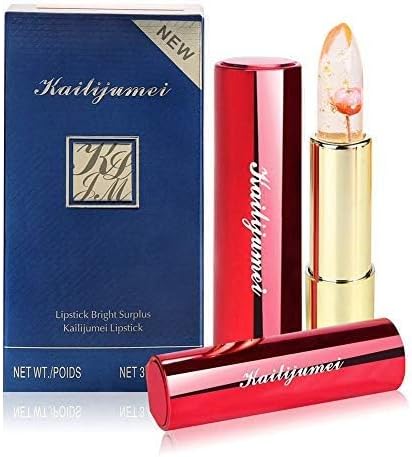 Kailijumei Lipstick Set 3 Pack Kailijumei Flower Jelly Lipsticks Surplus Bright Magic Lip Gloss With Flower Inside Sold By Htgtai