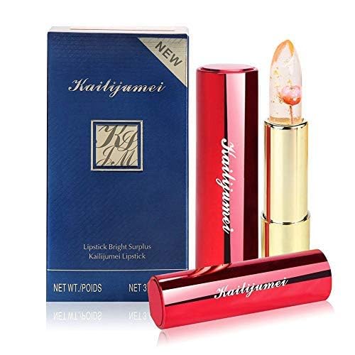 Kailijumei Lipstick Set 3 Pack Kailijumei Flower Jelly Lipsticks Surplus Bright Magic Lip Gloss With Flower Inside Sold By Htgtai