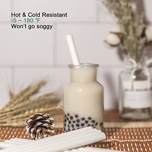 Pitillos biodegradables de bambú, 300 unidades, jumbo 9'' miniatura 4