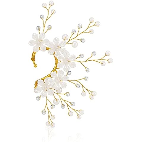 Yumikoo Handmade Elf Ear Cuff Fairy Flower Single Left Earring for Women Cover