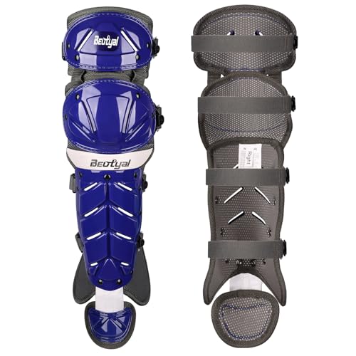 Beutyal Baseball Softball Catcher Leg Guards Shin Guards Adult 15 Inch